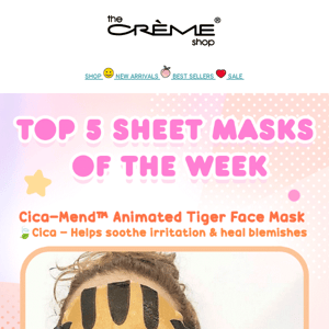 TOP 5 ⚡️ Sheet Masks of the Week