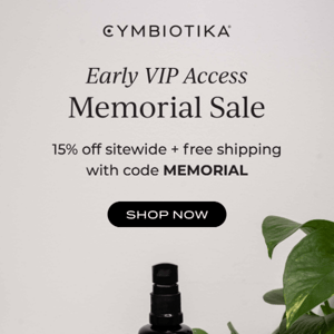 EARLY ACCESS: Memorial Sale