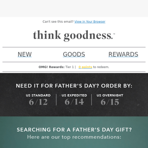 Last Day for Father's Day Standard Shipping Orders!