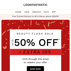 New Year Beauty Sale: Up To 50% Off + Extra 10% 🔥