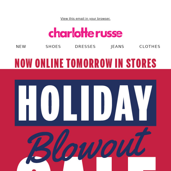 💸 STARTS NOW! HOLIDAY BLOWOUT SALE 💸