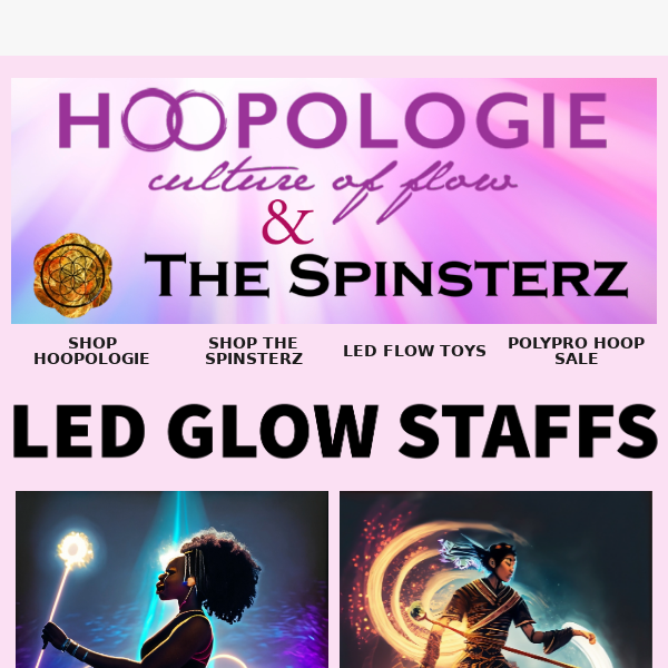 ✨ GLOW WITH YOUR FLOW ✨ Check out our LED Glow Staffs!