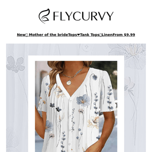 😍.FlyCurvy.Stay effortlessly stylish with our selection of easy-to-wear blouses!