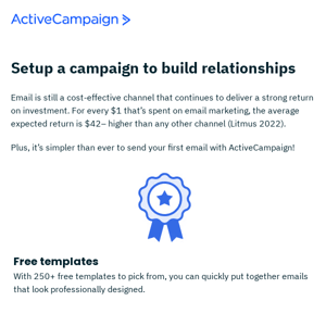 Get started with a tried-and-true email campaign