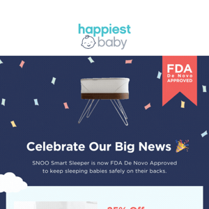 ⚠️ PSA: 25% Off SNOO—Celebrate FDA News