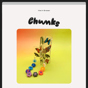 Daisy Chains x Chunks drops tomorrow!! 🌼