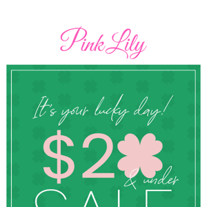 your lucky day: $20 & UNDER deals! 🍀