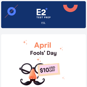 April Fool's joke for you. Plus a REAL discount