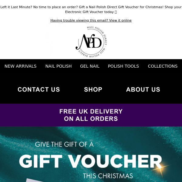 Give the Gift of a Gift Voucher this Christmas... 🎁