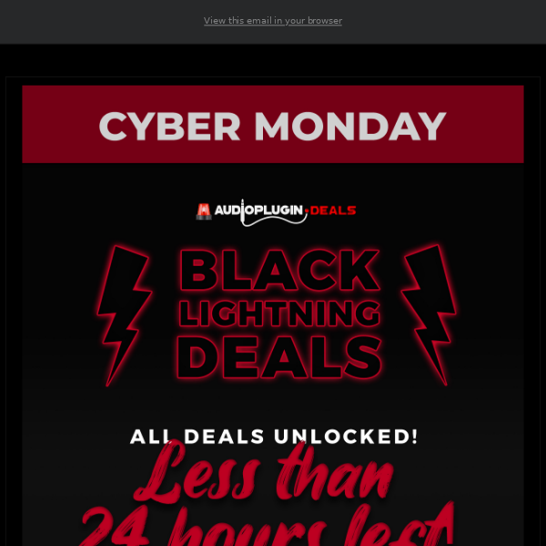 ⚡Cyber Monday Deals - Final Minutes!