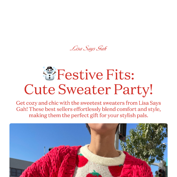 The Cute Sweater Party!