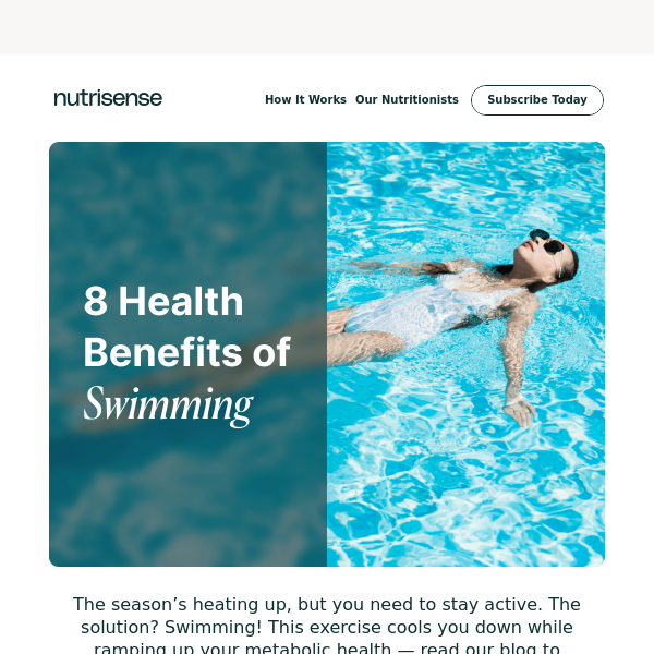 8 health benefits of swimming 🏊