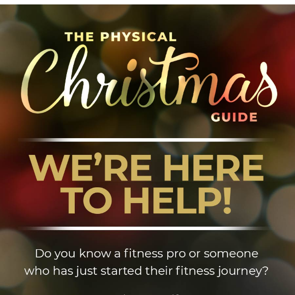 Physical Christmas Gift Guide - We're here to help!