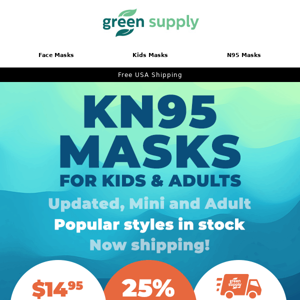 😷🆙KN95 Masks for Kids and Adults - In Stock Shipping Now!