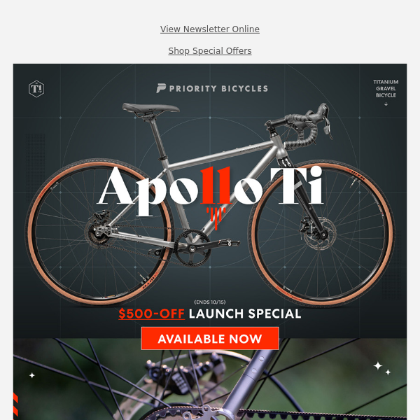 Introducing: Priority Apollo Ti Titanium Gravel Bike