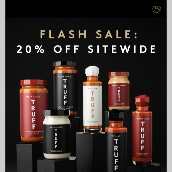FLASH SALE: 20% OFF SITEWIDE 🔥