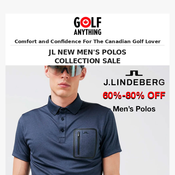 👀 NEW 60% - 80% Off J.Lindeberg Men's Polos