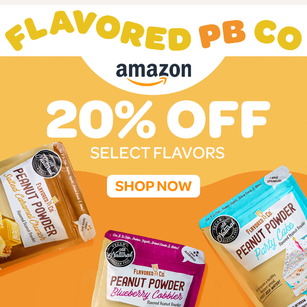 Save 20% On Our Amazon Page 🥜
