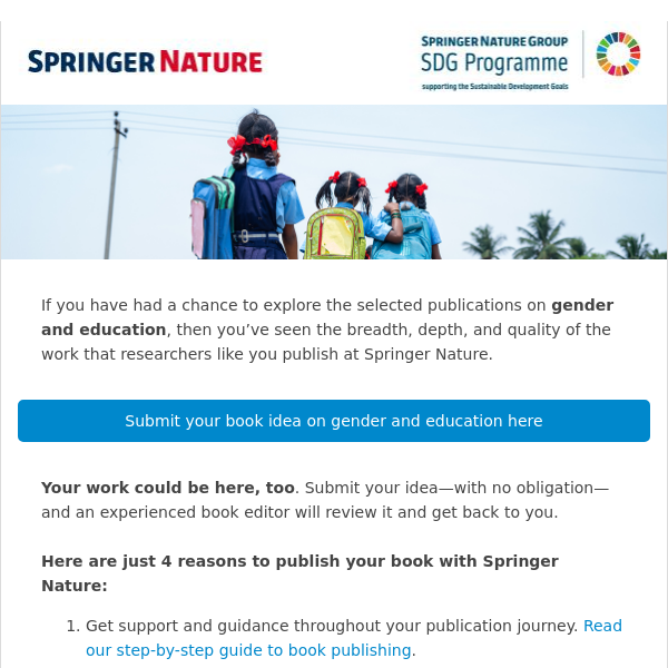 Publish your book on gender and education