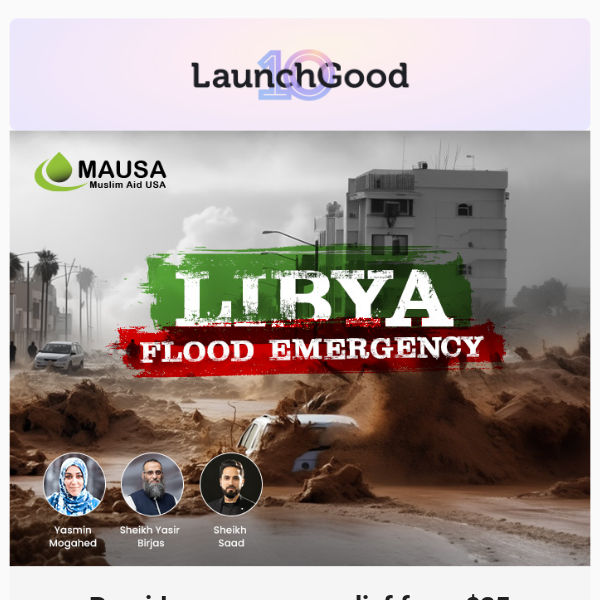 Urgent aid for families in Libya 🇱🇾 