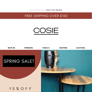 Are you making the most of our spring sale?