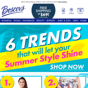 Womens Summer Trends Starting @ $9.99