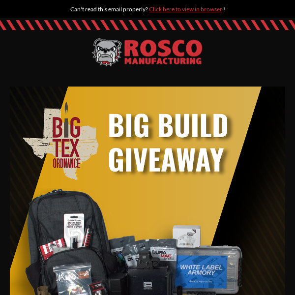 Enter For Your Chance to Win! BIG BUILD GIVEAWAY