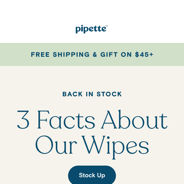 3 quick facts about our wipes