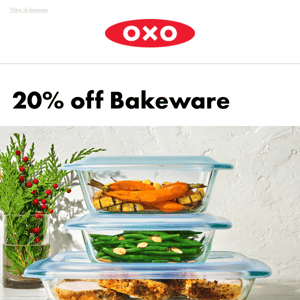 Don’t miss 20% off Bakeware products and sets 🥧