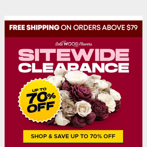 It's a sale! Clearance on Flowers 🌹 Ends Today!