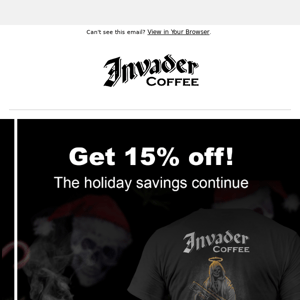 Save 15% Sitewide