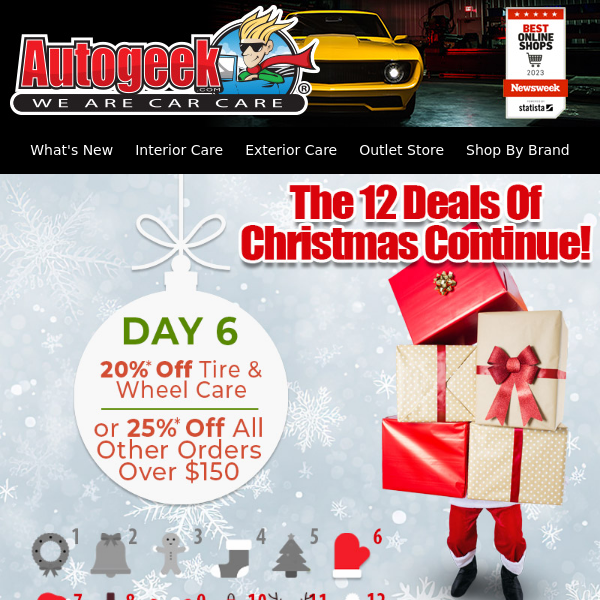 Day 6 Features Tire & Wheel Care On Sale!
