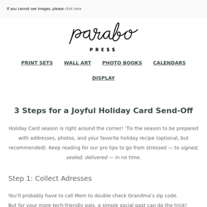 The ultimate guide to holiday card prep