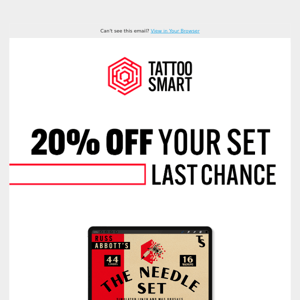 Last Chance: Take 20% Off Your Order