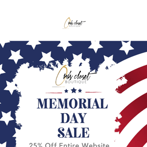 Memorial Day Sale!!