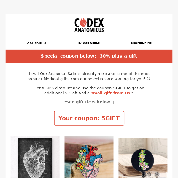Codex Anatomicus - Latest Emails, Sales & Deals