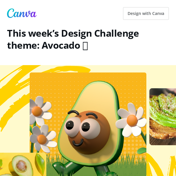 You avoca-don’t want to miss this #CanvaDesignChallenge 🥑