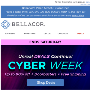 We say "Cyber" you say "DEALS" up to 80% Off + Doorbusters!