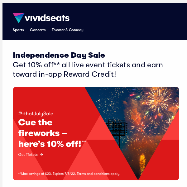 Vivid Seats Coupon Codes → 10 off (7 Active) July 2022