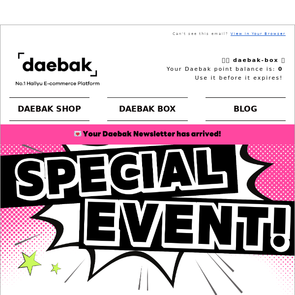 💌 Daebak Newsletter: KPOP Tour Tickets, BTS Magazine and Lightsticks!!