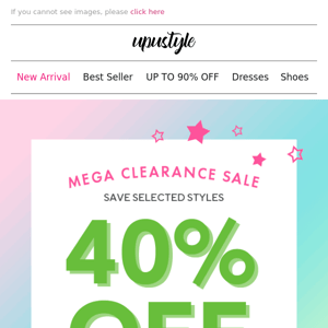 Shop your favorites on SALE NOW during our Mega Clearance Sale! ✨