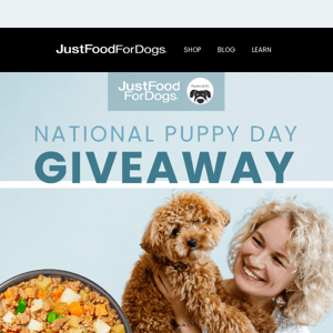 🎉 National Puppy Day Giveaway 🐶