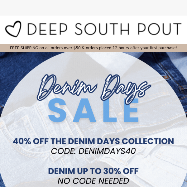 🚨 DENIM DAYS SALE!!