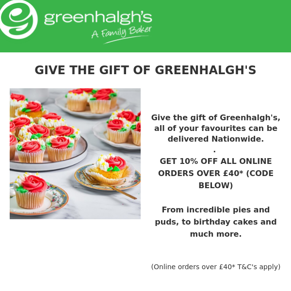 Give the gift of food ... with 10% off your favourites