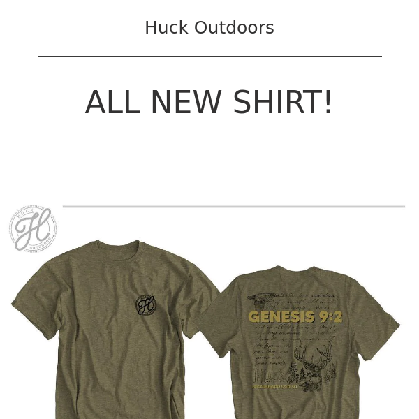 New shirts are here! - Huck Outdoors