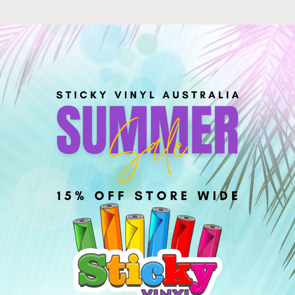 🌞 Dive into Savings with Sticky Vinyl Australia's Summer Sale! 🌟