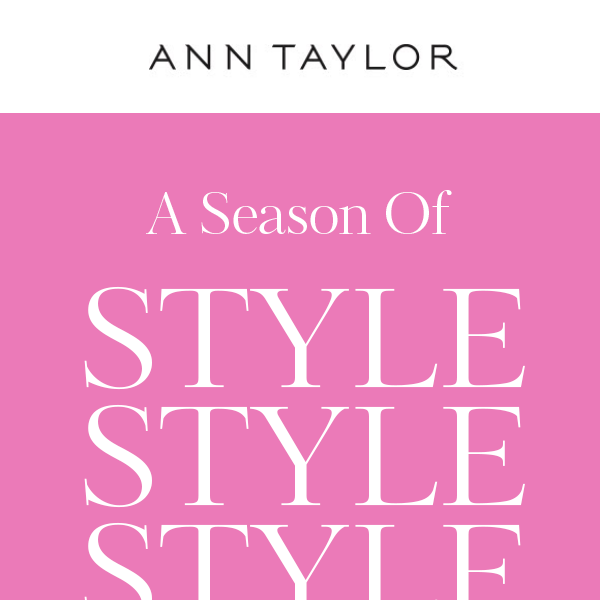 Your Most Stylish Season Begins With This Sale