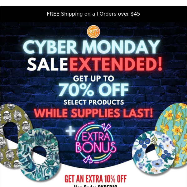 🚀 Cyber Monday Extended: Up to 70% OFF + EXTRA 10% Discount Inside!