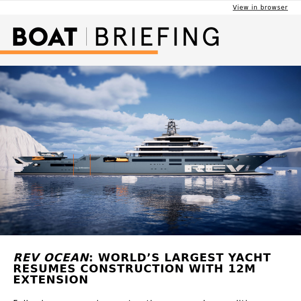 World's largest yacht resumes construction