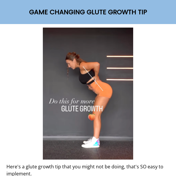 A Glute Growth tip you might not be doing 🍑